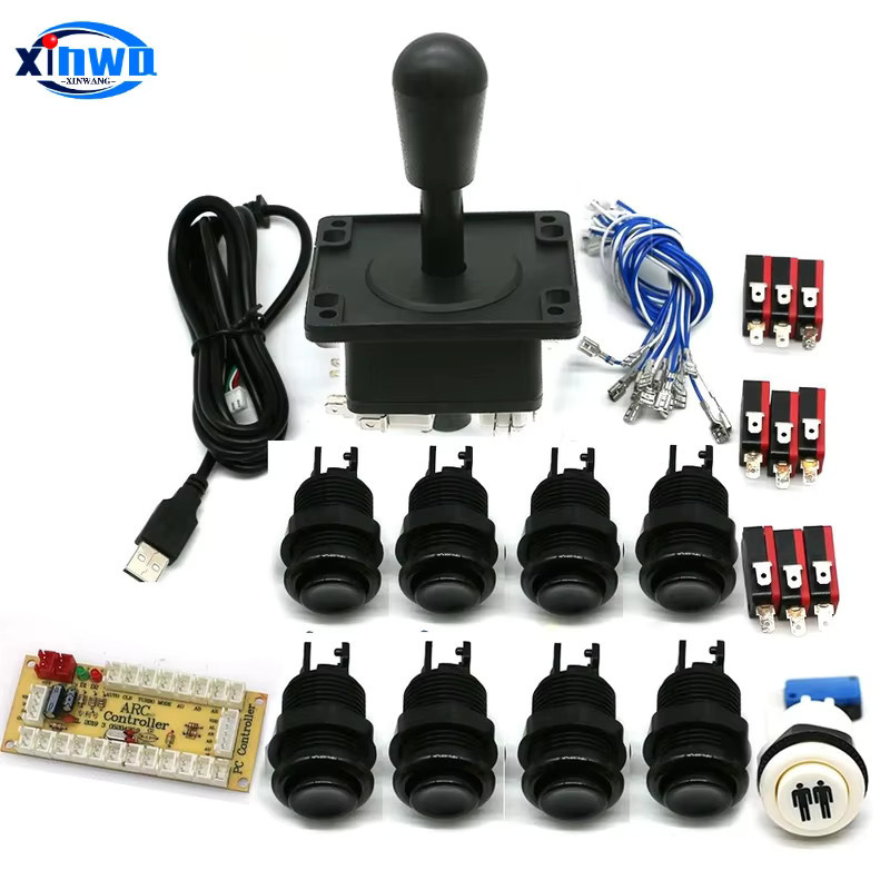 XINWA XINWANG DIY Arcade-Spielset Zero Delay USB-Controller für PC und Raspberry Pi in Rot und Schwarz - Bild 2