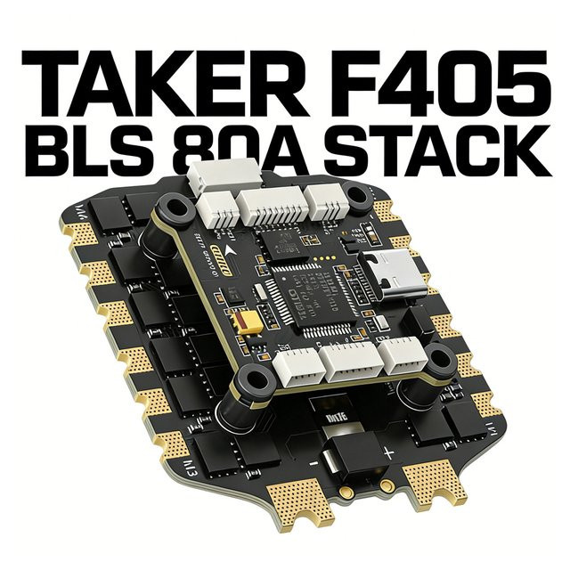 GEPRC TAKER F405 BLS Stack Flugcontroller und 80A 4-in-1 ESC in Schwarz, Montagegröße: 30,5 x 30,5 mm - Bild 1