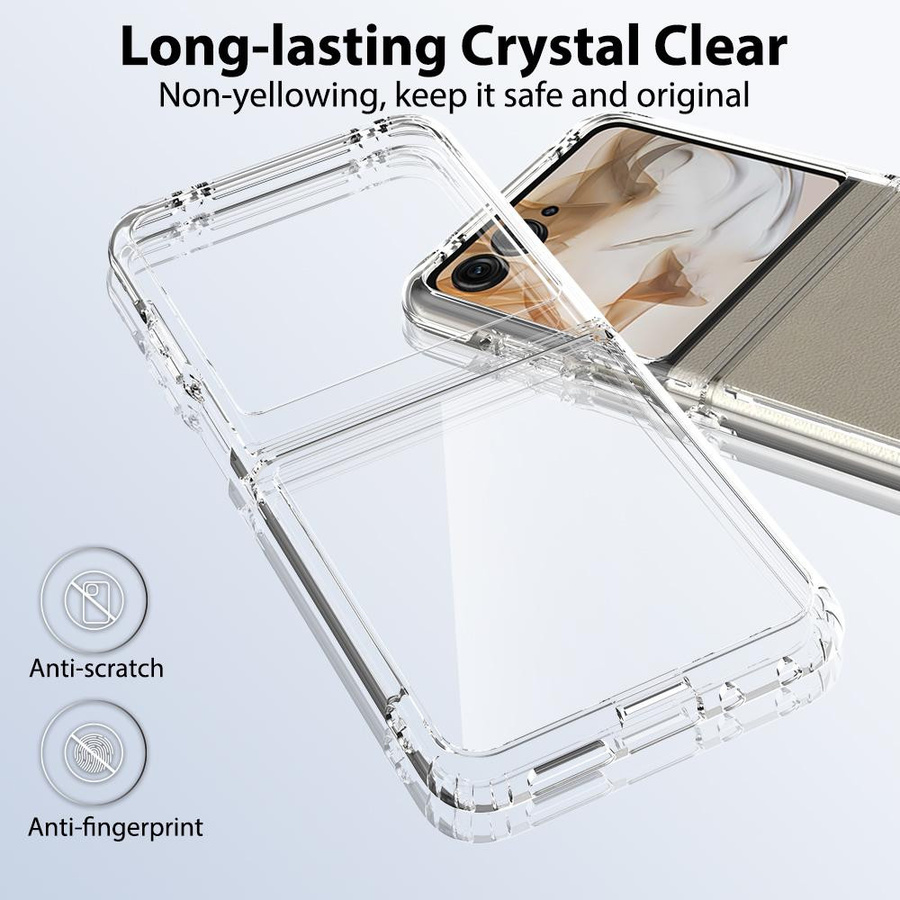 Stoßfeste TPU und Acryl Handyhülle für Motorola Moto Razr 60 Ultra / Razr Plus in Transparent - Bild 2
