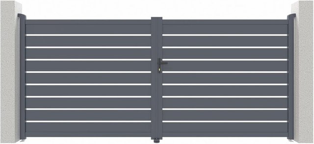 Casanoov Elektrisches Flügeltor Vogel in Anthrazit mit Drehtorantrieb Ranger B150, B/H: 355 x 178 cm - Bild 1