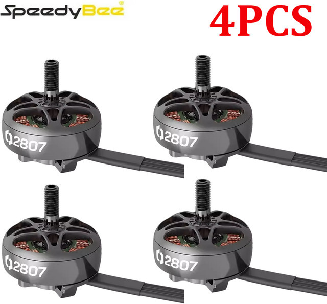 SpeedyBee 2807 Bürstenlose Motoren 1050KV 6S LIPO für FPV Long Range Drohnen DIY Teile, 4er Set - Bild 1