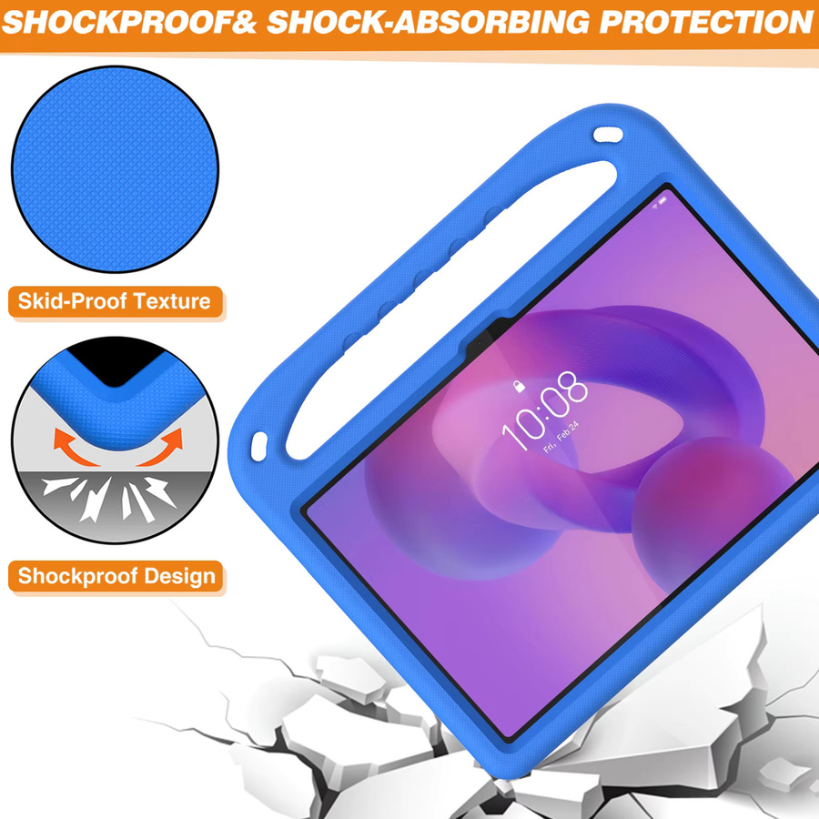 Stoßfeste Kinder Schutzhülle aus EVA-Schaum mit Griff für Lenovo Tab IdeaPad 11 Xiaoxin Pad 11 2025, Blau - Bild 5