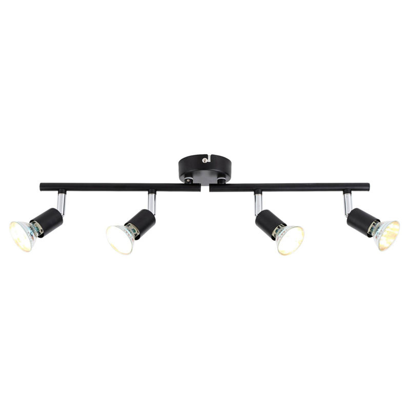 POCOline LED-Spot Boris 4-flg. Schwarz mit 4 verstellbaren Brennstellen, B/H/T: 50 x 8 x 10 cm - Bild 3