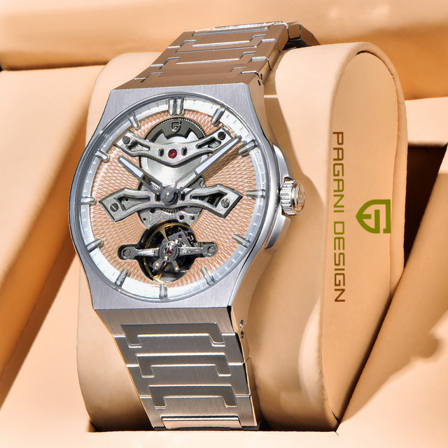 PAGANI DESIGN Armbanduhr Tourbillon, Automatik, Edelstahl, Saphirglas, Herren - Bild 1