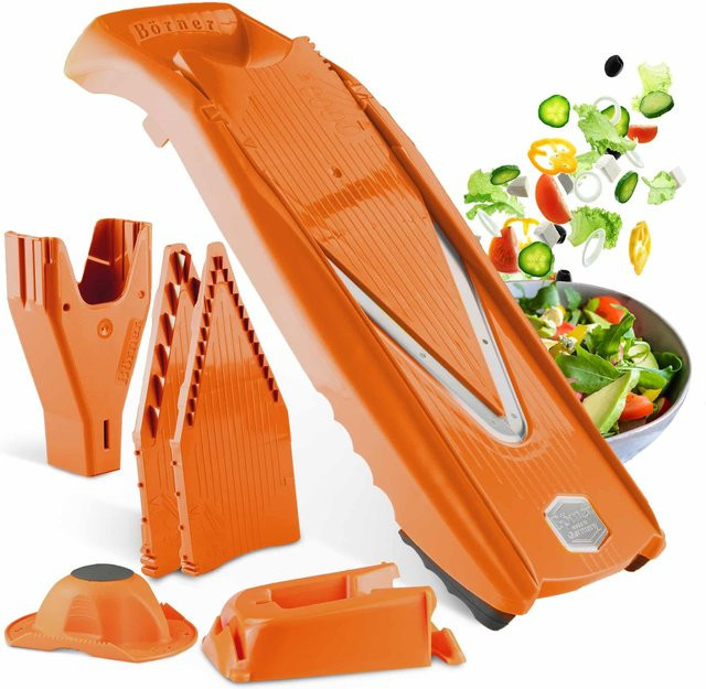 Börner Gemüsehobel V5 Powerline Profi Set Mandoline in Orange - Bild 1