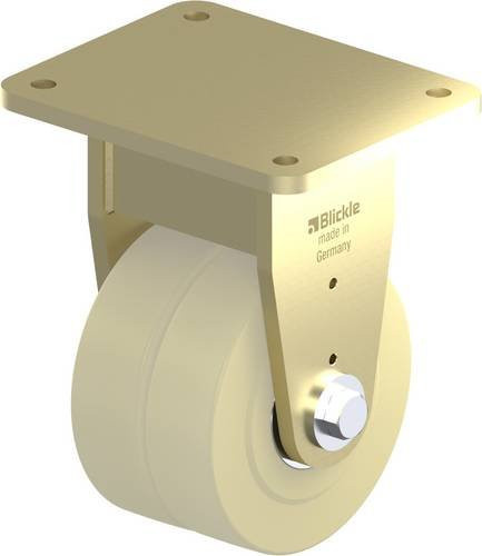 Blickle Doppel-Bockrolle BSD-GSPO 400K in Beige und Gelb mit Rad-Durchmesser 400 mm und einer Tragfähigkeit von 20000 kg - Bild 1