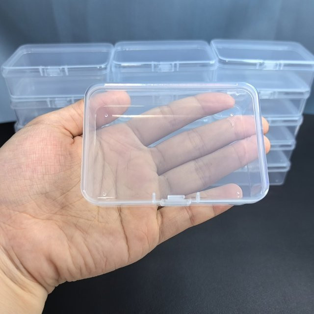 10 Stück transparente Aufbewahrungsboxen aus Kunststoff für Kleinteile wie Perlen und Nagelaufkleber - Bild 1