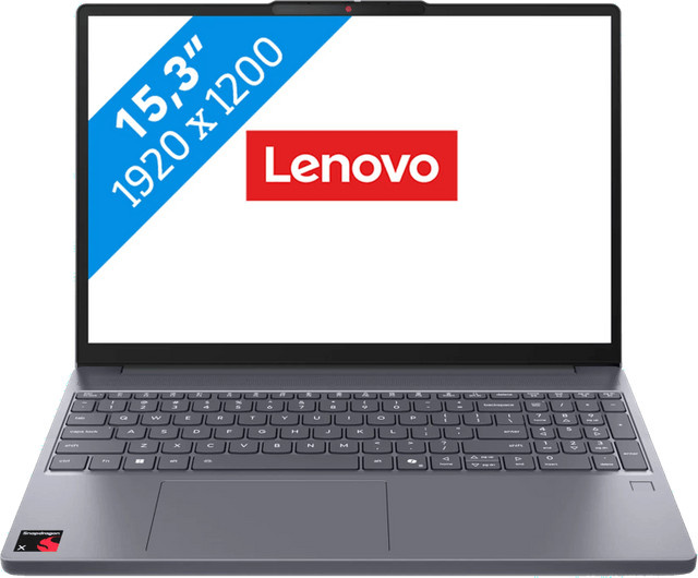 Lenovo IdeaPad Slim 3 15Q8X10 Laptop in Grau mit 15,3 Zoll Display, Qualcomm Snapdragon X1-26-100, 16GB RAM und 512GB SSD - Bild 1