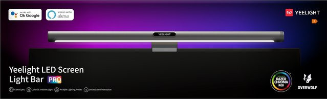 YEELIGHT Screen Light Bar Pro RGB LED Monitorlampe mit WLAN und linearer Beleuchtung - Bild 1