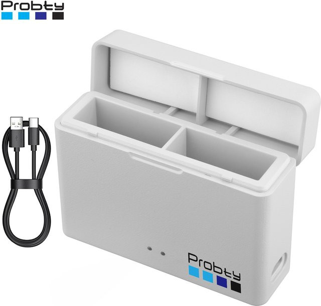 GoPro Tragbares Ladegerät mit 2 Steckplätzen und USB-C für GoPro Hero 13, Schwarz - Bild 1