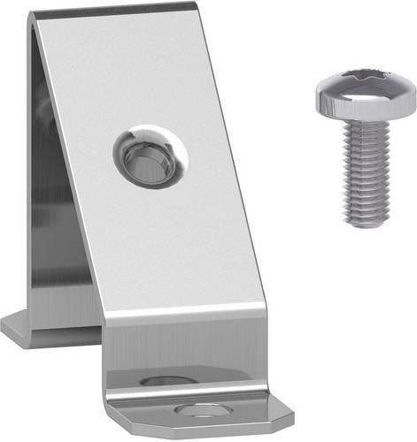 Schneider Electric NSYFB45 Montagematerial aus Stahl in Silber, 10 Stück, B: 70 mm, H: 50 mm - Bild 1