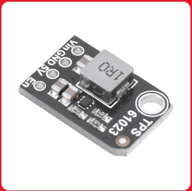 ALLOYSEED TPS61023 Booster-Board Step-Up-Boost-Modulplatine zur Spannungserhöhung von 2-5VDC auf 5V, Schwarz - Bild 1