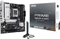 Asus PRIME B850M-A WIFI Mainboard micro ATX mit AMD AM5 Sockel, DDR5 Unterstützung, Wi-Fi und Ethernet in Schwarz - Bild 2