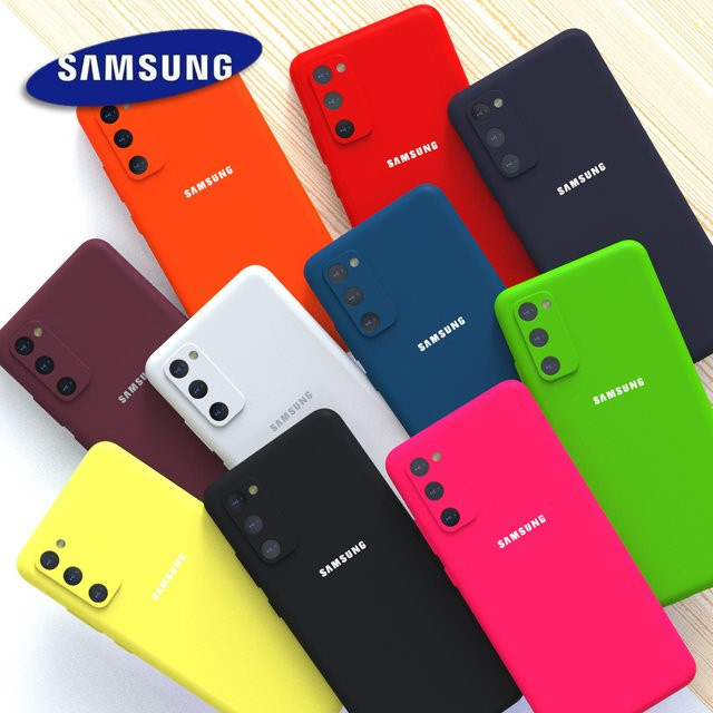 Stoßfeste Silikonhülle für Samsung Galaxy S20 FE, S25, S24, S23, S21 FE mit Kameraschutz in Schwarz - Bild 1