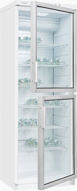 Exquisit Glastürkühlschrank GKS350-2-GT-280G in Weiss - Bild 1