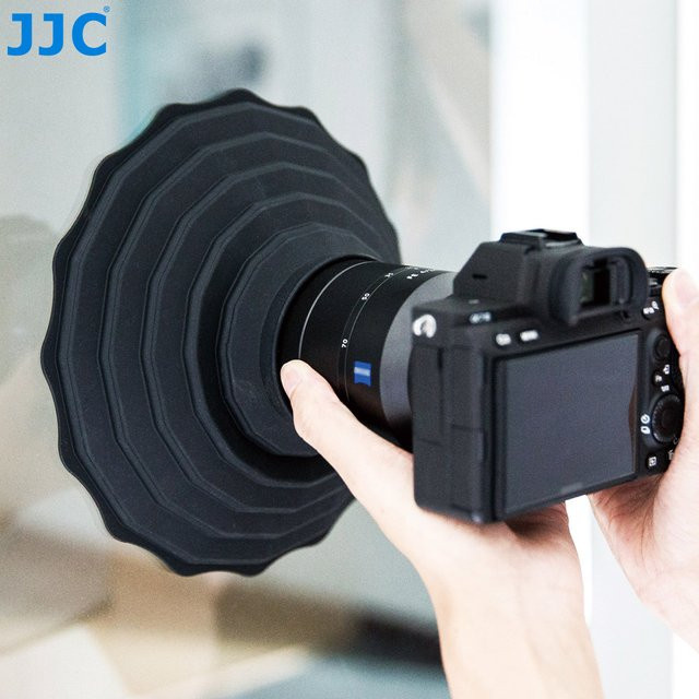 JJC Silikon-Gegenlichtblende in Schwarz, faltbare und umkehrbare antireflektierende Kamera-Gegenlichtblende für Objektive mit Durchmesser 53 mm bis 72 mm oder 73 mm bis 88 mm - Bild 1