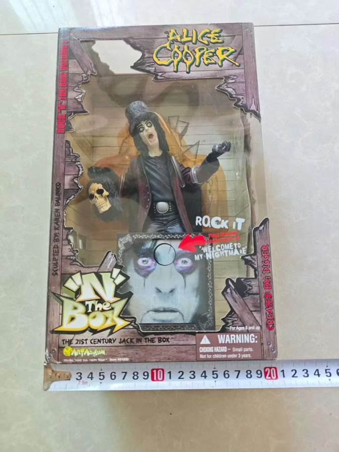 Art Asylum Alice Cooper Jack In The Box Welcome To My Nightmare Actionfigur, Musikbox - Bild 2