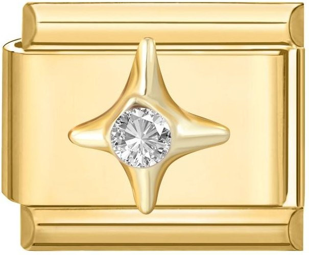 Charm-Glied Edelstahl, Gold, Schmetterling, Katze, Damen - Bild 1