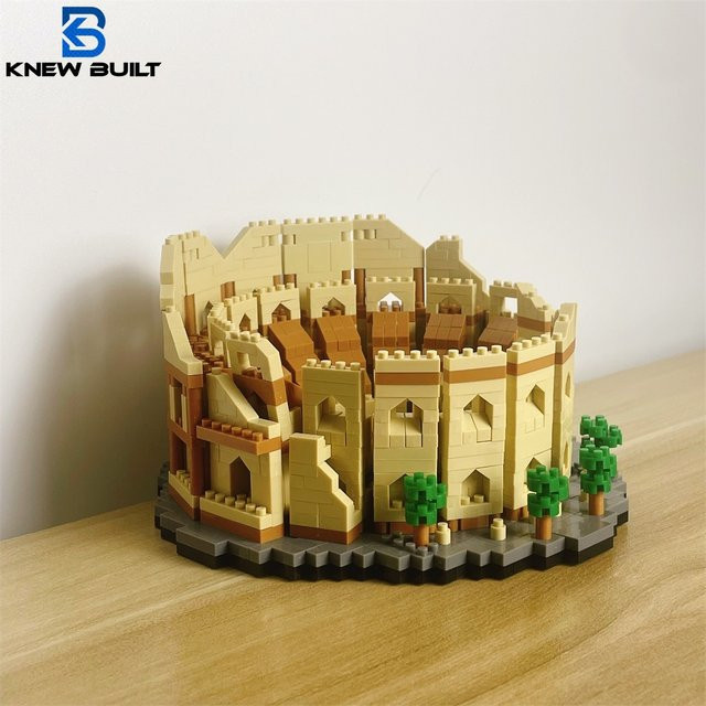 Knew Built Super Mini Roman Colosseum Micro Building Blocks Toy - Bild 1