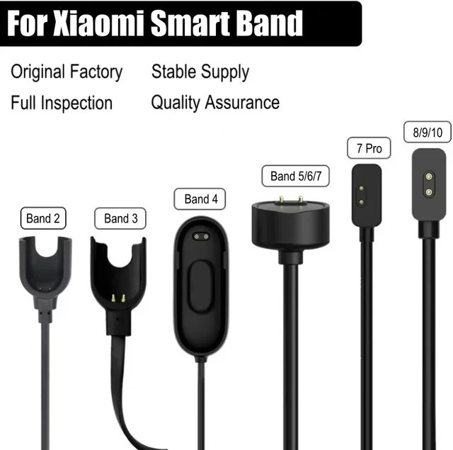 AISHISMART Magnetisches USB-Ladekabel für Xiaomi Smart Band und Redmi Watch, Schwarz - Bild 1