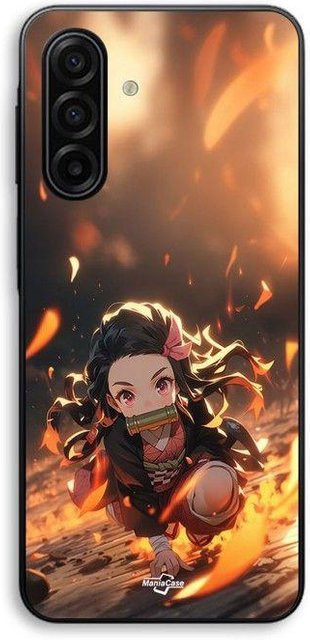 Samsung Galaxy A17 Handyhülle Demon Slayer Nezuko 3D-Kunst Anime Manga Maniacase schwarz/bunt - Bild 1