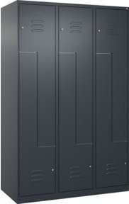 C+P Z-Spind Classic PLUS Spind mit 6 Fächern, Anthrazit, H x B x T: 185 x 120 x 50 cm - Bild 1