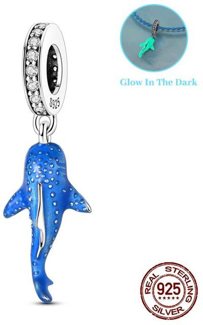 YIRAN Jewelry Walhai-Charme, Kupfer, Blau, Zirkonia, Damen - Bild 1