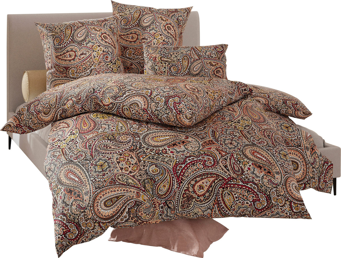 Wäschepur Bettwäsche Ethnic Graphic in Schwarz und Multicolour aus Baumwolle, B/H: 155 x 220 cm - Bild 2