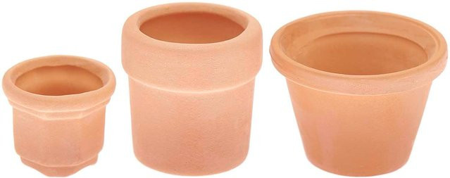 Rico Design Wichteltür Miniatur Blumentopf Set - Bild 1