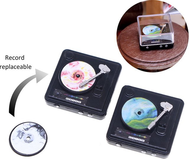 Mini CD-Player Ornamente, Puppenhaus Miniatur, 4-teiliges Set - Bild 1