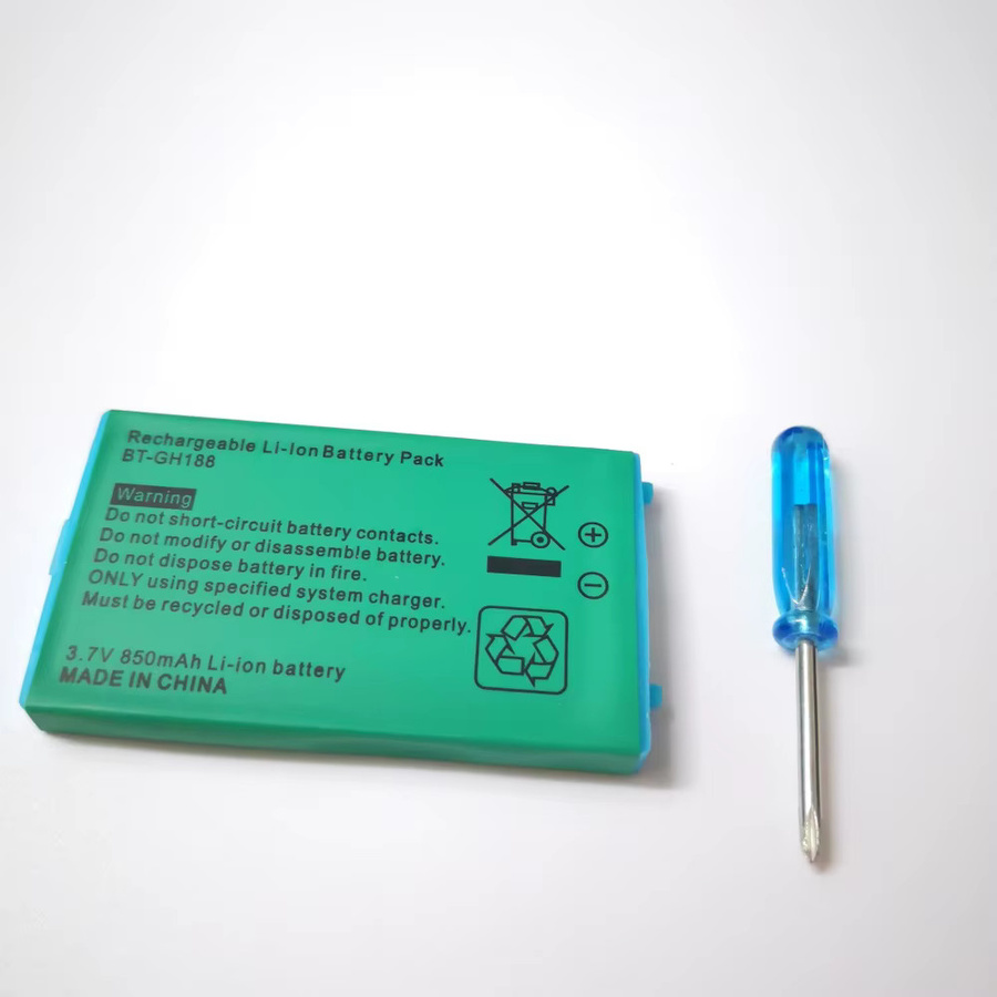 Wiederaufladbarer Li-Ionen-Ersatzakku 3,7 V 850 mAh für Nintendo Gameboy Advance SP in Grün inklusive Schraubendreher - Bild 2