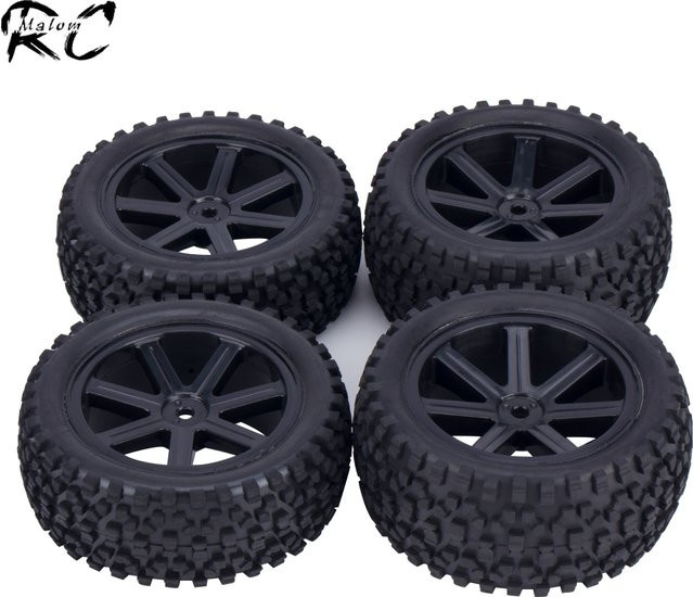 MALOM RC Offroad Buggy Räder Reifen 12mm Hex Naben 1/10 Maßstab Black - Bild 1