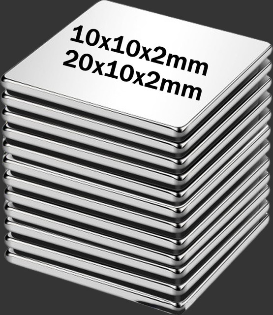 U-POLEMAG Rechteckiger Kühlschrankmagnet für Whiteboards und DIY-Projekte B/H: 20 x 10 mm, Tiefe: 2 mm - Bild 1