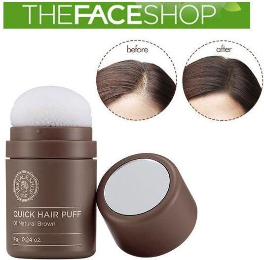 THE FACE SHOP Quick Hair Puff Puder, Naturbraun - Bild 1