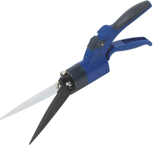LUX-TOOLS Handgrasschere mit antihaftbeschichteter Schneidklinge und ergonomischem 2-Komponenten-Griff, 110 mm - Bild 1