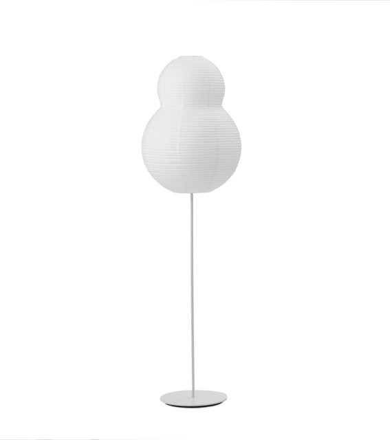 Normann Copenhagen Puff Stehleuchte Bubble in Weiß aus Reispapier - Bild 1