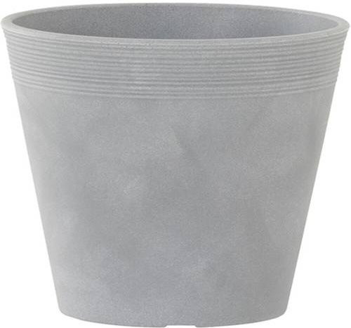 Siena Garden Pflanzgefäß Malaga Grau aus Polyethylen Ø: 33 cm, H: 27 cm - Bild 1