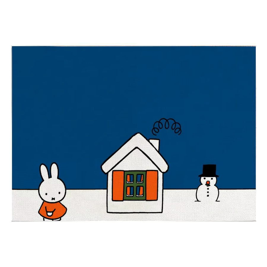 Miffy Kawaii Tischsets aus Leinen in Blau für Cafés und Picknicks - Bild 6