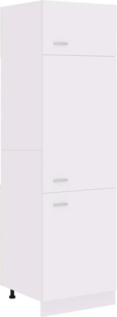 vidaXL Kühlumbauschrank Weiß aus Holzwerkstoff B/T/H: 60 x 57 x 207 cm - Bild 1