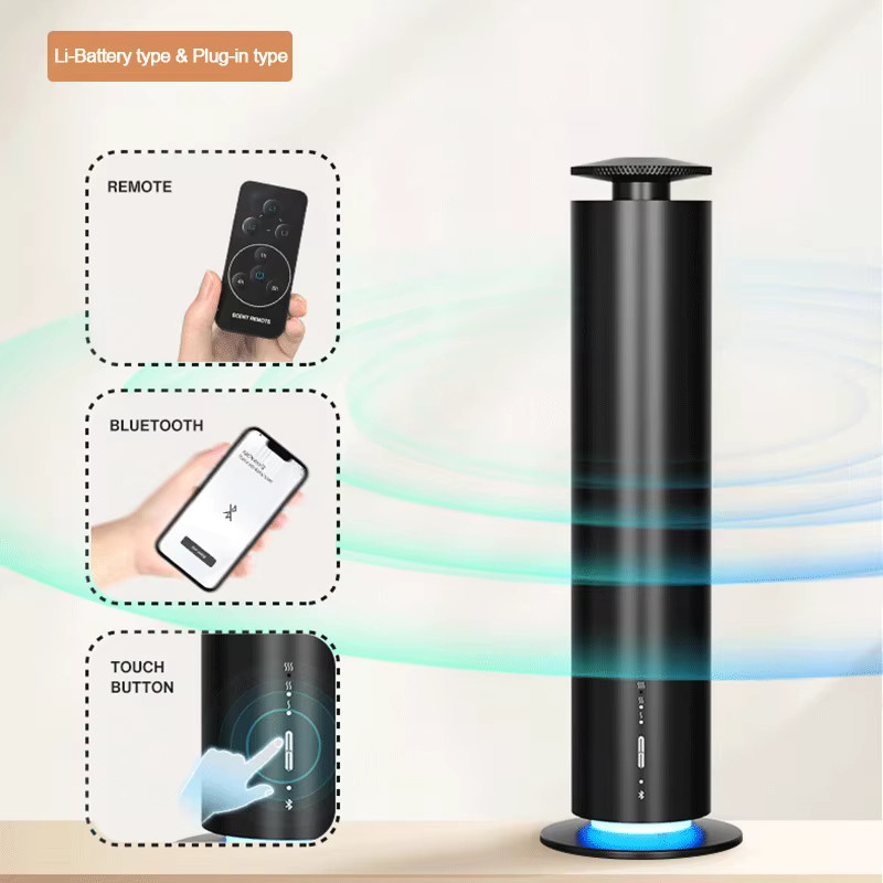 NAMSTE Smart Ätherisches Öl Diffusor für Büro und Zuhause, Elektrische Aromatherapie Maschine, Schwarz - Bild 3