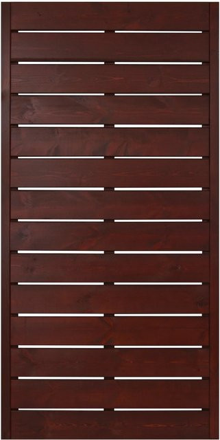 Sichtschutzzaunelement Faro von Andrewex aus Kiefernholz, Braun, lackiert, Höhe: 180 cm, Breite: 90 cm - Bild 1
