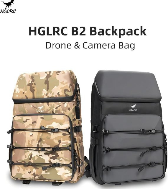 HGLRC B2 Drohnen- und Kamera-Rucksack in Schwarz, B/T/H: 47 x 29 x 23 cm, 14,5 l Volumen - Bild 1