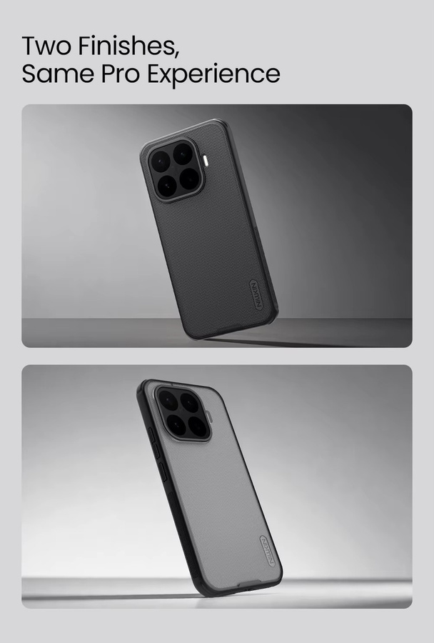 NILLKIN Frosted Shield Pro Schutzhülle für Xiaomi 17T und 17T Pro aus TPU und PC in Schwarz - Bild 4