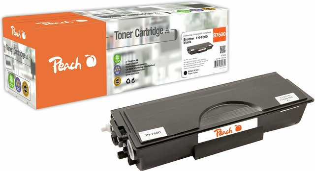 Peach B7600 Toner Schwarz ersetzt Brother TN-7600 für Brother DCP-8020, DCP-8025 D, DCP-8025 DN und HL-1600 (wiederaufbereitet) - Bild 1