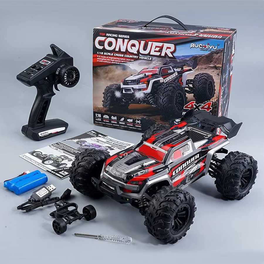 WLtoys 4x4 Hochgeschwindigkeits-Ferngesteuertes Rennauto, Monstertruck, 1:16, mit LED - Bild 6