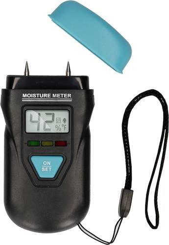 KS Tools Digitales Materialfeuchtemessgerät in Schwarz zur Messung der Baufeuchtigkeit bis max. 85% - Bild 1