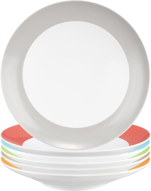 Seltmann Weiden Suppenteller Liberty Pure Colors Multicolour 6er Set Durchmesser: 23,5 cm - Bild 1