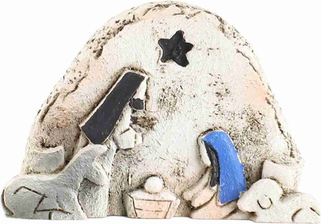 Christliche Krippenfiguren aus Harz in Weiß für deine Weihnachtsdekoration und Tischdekoration - Bild 1
