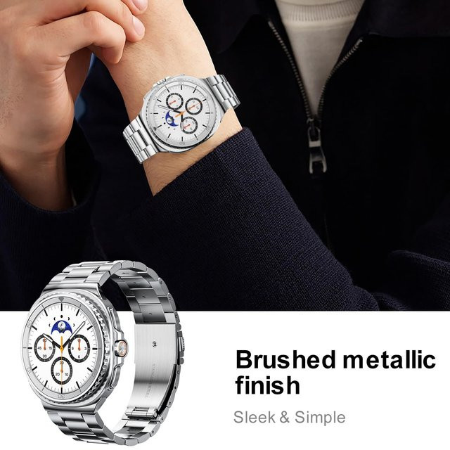 JBAILI Uhrenarmband Edelstahl, Samsung Galaxy Watch, Unisex - Bild 1