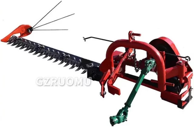 GZRUOMU 3-Punkt-Anbau-Sichelmäher für Traktoren in Rot als professioneller Schneidmäher und Finishmäher - Bild 1